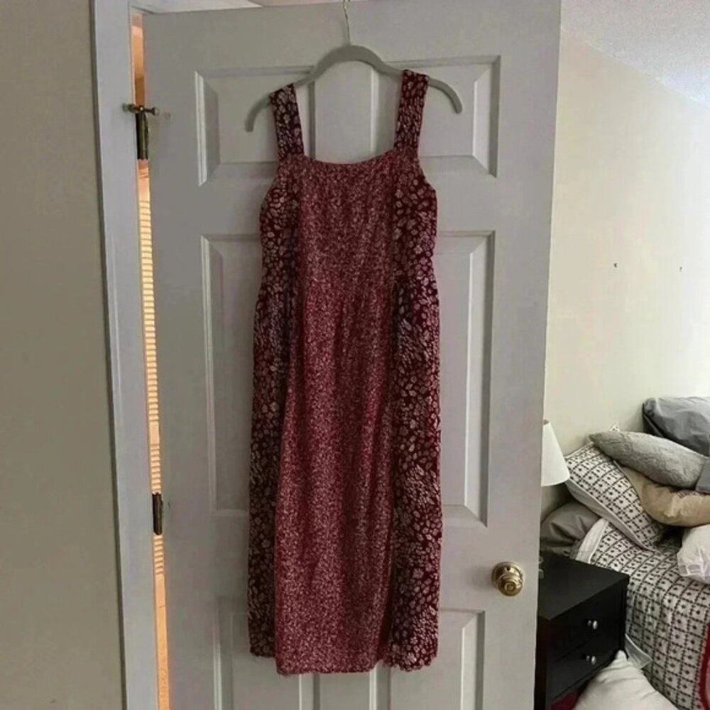 True Craft Raw hem Midi dress size M boho/90’s flare